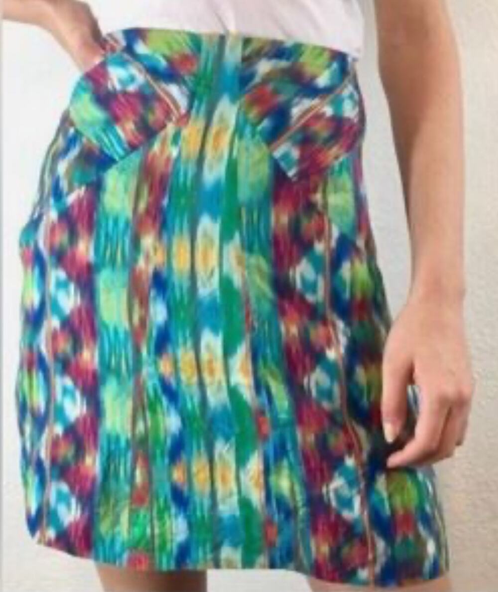 Anthropologie Edme & Esyllte Silk Skirt